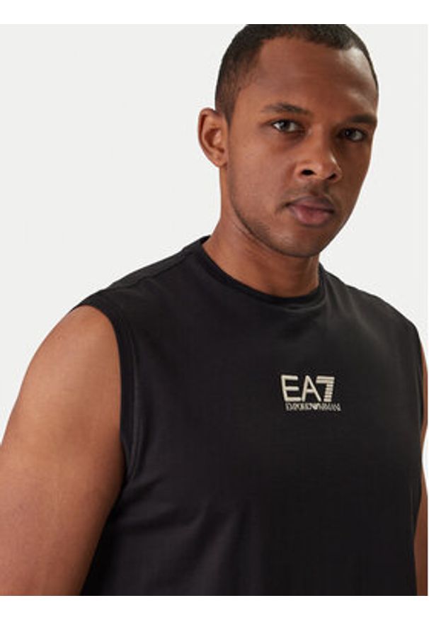 EA7 Emporio Armani Tank top 7M001405 AF22264 UC001 Czarny Regular Fit. Kolor: czarny. Materiał: bawełna