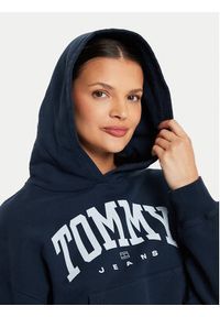 Tommy Jeans Bluza Varsity DW0DW19291 Granatowy Relaxed Fit. Kolor: niebieski. Materiał: bawełna #4