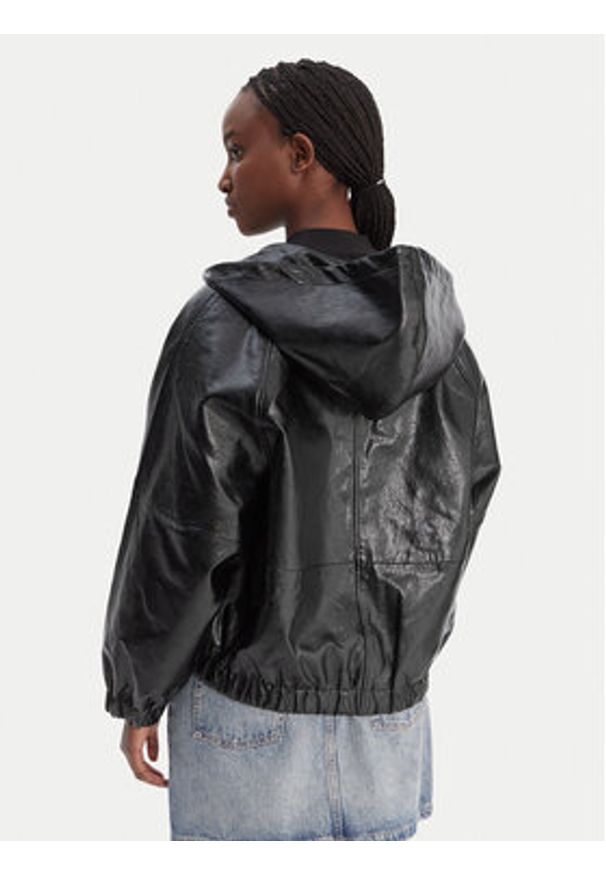 MICHAEL Michael Kors Kurtka z imitacji skóry MR620K5DTW Czarny Regular Fit. Kolor: czarny. Materiał: skóra