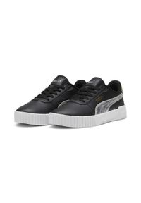 Buty Damskie Puma Carina 2.0. Zapięcie: sznurówki. Kolor: żółty, wielokolorowy, czarny, szary. Materiał: materiał. Szerokość cholewki: normalna. Sport: turystyka piesza