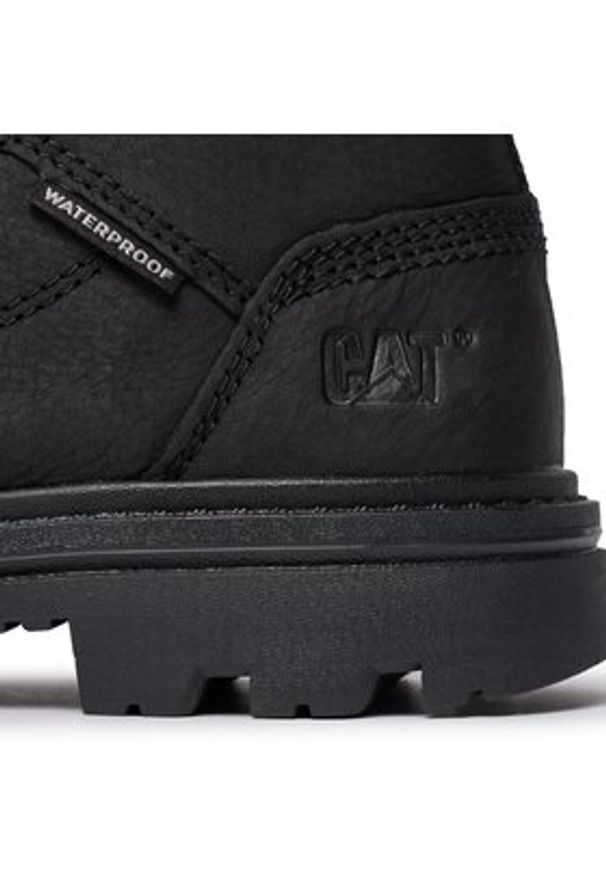 CAT Footwear Trapery Modulate P725405 Czarny. Kolor: czarny. Materiał: skóra