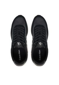 Calvin Klein Sneakersy Retro Runner Ess Mix Mat YM0YM01361 Czarny. Kolor: czarny. Materiał: materiał