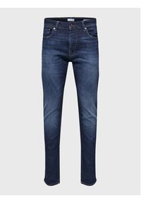 Selected Homme Jeansy Leon 16088264 Granatowy Slim Fit. Kolor: niebieski #6