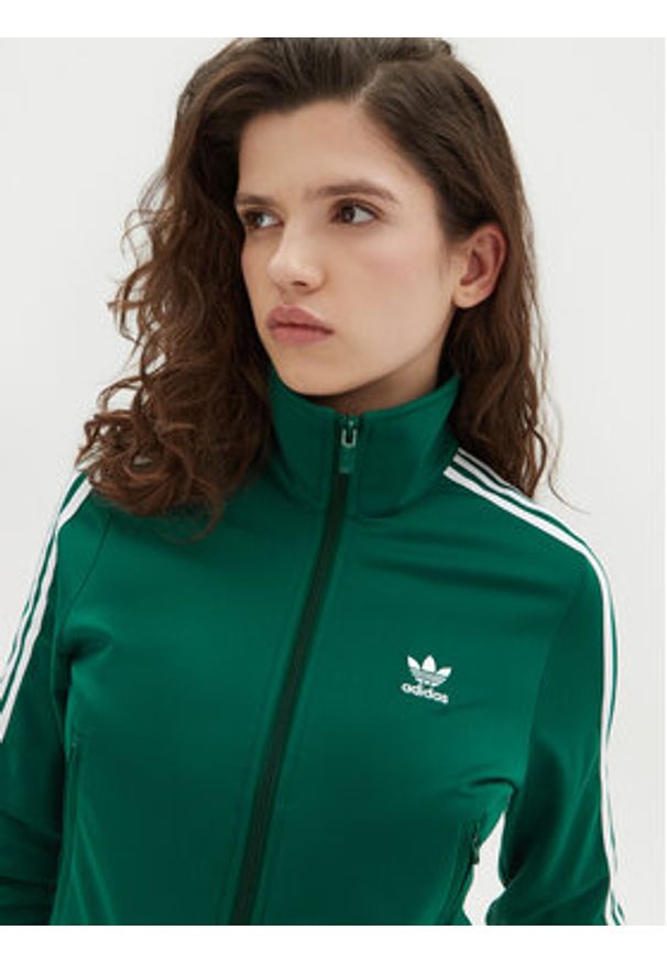 Adidas - adidas Bluza adicolor Classics Firebird JC8262 Zielony Regular Fit. Kolor: zielony. Materiał: syntetyk