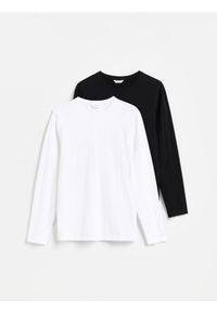 Reserved - Longsleeve slim 2 pack - wielobarwny. Materiał: bawełna, dzianina. Długość rękawa: długi rękaw #1
