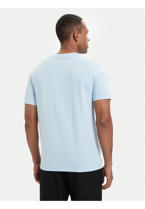 GANT - Gant T-Shirt Shield 2003184 Niebieski jasny Regular Fit. Kolor: niebieski. Materiał: bawełna