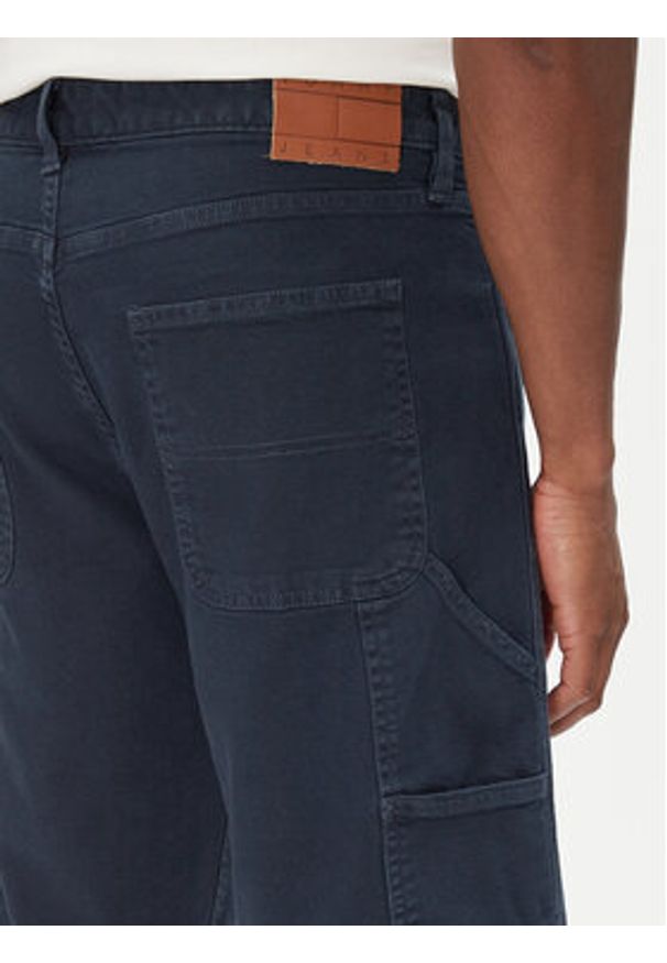 Tommy Jeans Szorty materiałowe Jaimie DM0DM21951 Granatowy Slim Fit. Kolor: niebieski. Materiał: bawełna