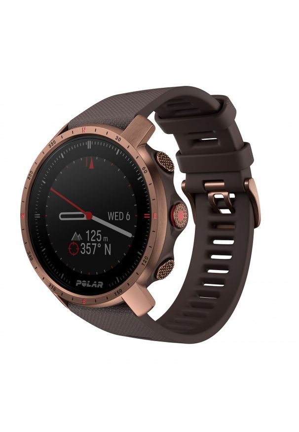 Zegarek sportowy POLAR GRIT X PRO brązowo-miedziany M/L. Kolor: brązowy. Materiał: polar. Styl: sportowy