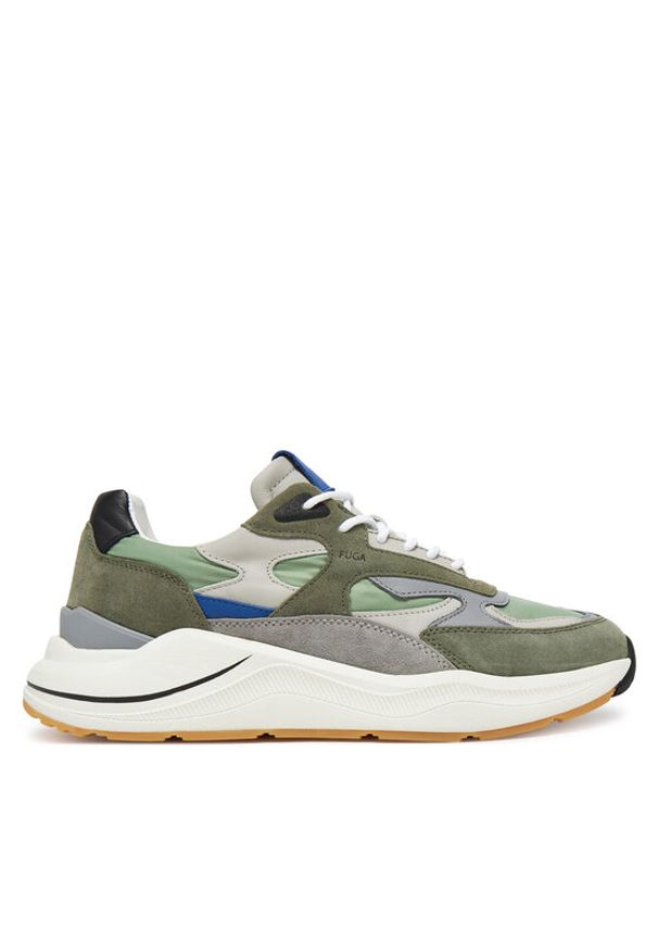 D.A.T.E. Sneakersy Fuga M421-FG-NY Zielony. Kolor: zielony. Materiał: zamsz, skóra