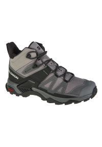 salomon - Buty Salomon X Ultra 4 Mid Gtx M 474542 szare. Zapięcie: sznurówki. Kolor: szary. Materiał: syntetyk, tkanina. Szerokość cholewki: normalna