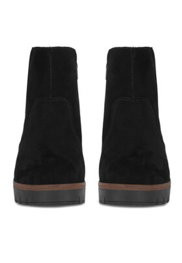 Rieker Botki Y5065-00 Czarny. Kolor: czarny. Materiał: zamsz, skóra