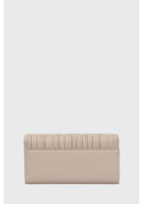 Karl Lagerfeld portfel 220W3209 damski kolor beżowy. Kolor: beżowy. Materiał: materiał. Wzór: gładki #4