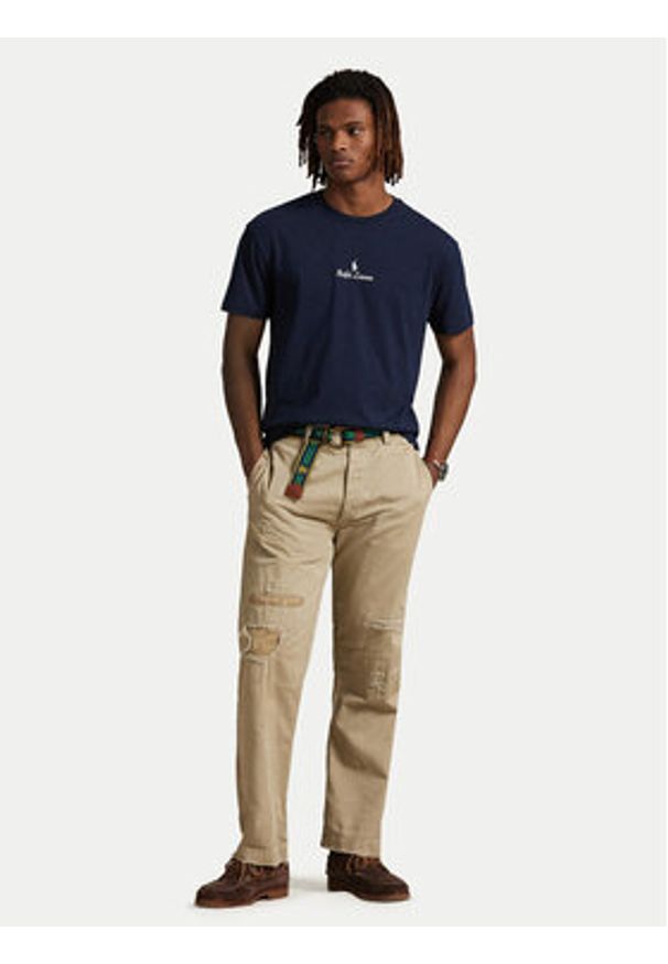 Polo Ralph Lauren T-Shirt 710981370002 Granatowy Classic Fit. Typ kołnierza: polo. Kolor: niebieski. Materiał: bawełna
