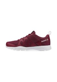 Buty do chodzenia damskie Reebok Trainfusion Nine. Zapięcie: sznurówki. Kolor: czerwony, brązowy, fioletowy, wielokolorowy. Materiał: syntetyk, tkanina, materiał. Szerokość cholewki: normalna. Sport: turystyka piesza