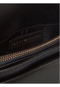 TOMMY HILFIGER - Tommy Hilfiger Torebka Heritage Saddle Bag AW0AW17164 Czarny. Kolor: czarny. Materiał: skórzane