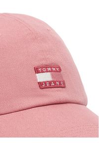 TOMMY HILFIGER - Tommy Hilfiger Czapka z daszkiem Heritage AW0AW17580 Różowy. Kolor: różowy. Materiał: materiał, bawełna #3