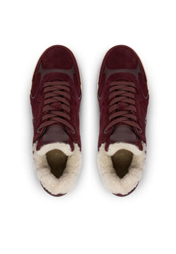 Bogner Sneakersy Hollywood 34 22540043 Bordowy. Kolor: czerwony. Materiał: skóra