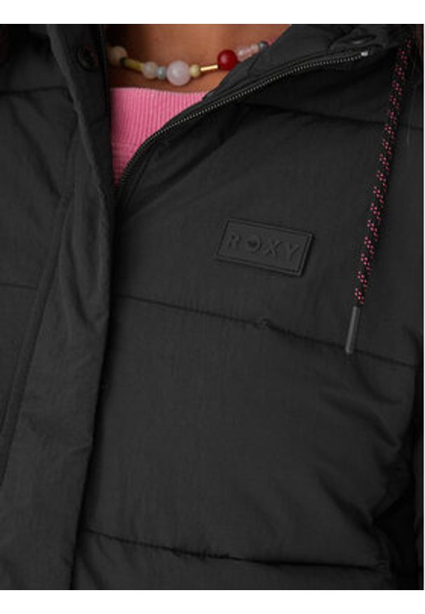 Roxy Kurtka przejściowa Nightfall ERJJK03680 Czarny Regular Fit. Kolor: czarny. Materiał: syntetyk