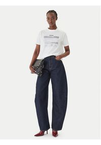 Patrizia Pepe T-Shirt 2M4536/J427-W146 Biały Regular Fit. Kolor: biały. Materiał: bawełna #4