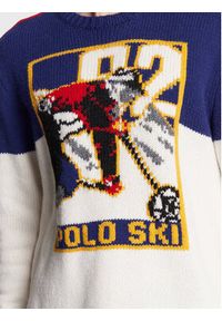 Polo Ralph Lauren Sweter 710879115001 Kolorowy Regular Fit. Typ kołnierza: polo. Materiał: wełna. Wzór: kolorowy #5