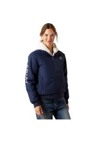 Damska kurtka jeździecka zapinana na zamek Ariat Stable 2.0 Insulated. Kolor: niebieski. Sezon: zima. Sport: jeździectwo #1