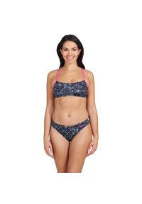 ZOGGS - Damski 2-częściowy kostium kąpielowy Zoggs Tri Back. Kolor: czarny, niebieski, wielokolorowy #1