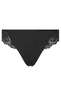 Hunkemöller Stringi Stormi 301620 Czarny. Kolor: czarny. Materiał: syntetyk