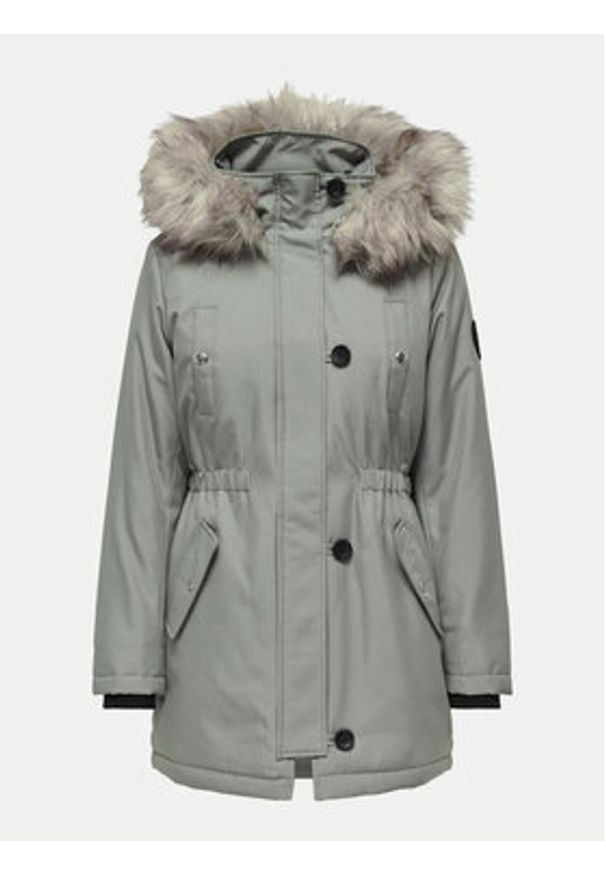only - ONLY Parka Iris 15304625 Zielony Regular Fit. Kolor: zielony. Materiał: syntetyk