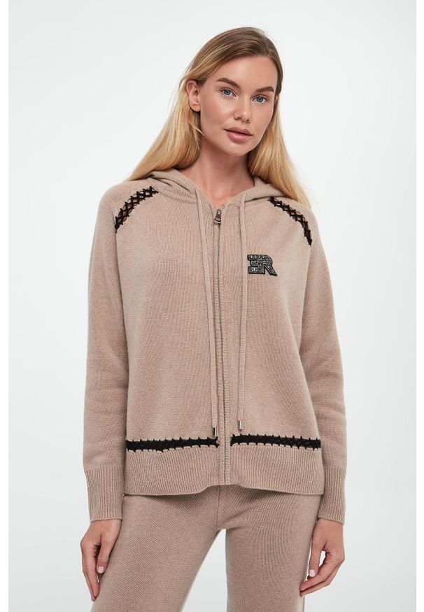 Ermanno Firenze - Sweter damski wełniany ERMANNO FIRENZE. Materiał: wełna