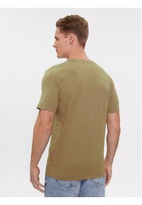 Guess T-Shirt M4RI49 KBL31 Beżowy Slim Fit. Kolor: beżowy. Materiał: bawełna #4