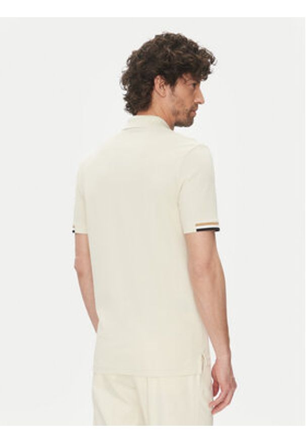 BOSS Polo Parlay 147 50467113 Écru Regular Fit. Typ kołnierza: polo. Materiał: bawełna