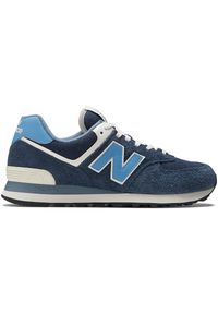 Buty unisex New Balance U574EZ2 – granatowe. Okazja: na co dzień. Kolor: niebieski. Materiał: guma, skóra, zamsz, materiał, syntetyk. Szerokość cholewki: normalna. Model: New Balance 574