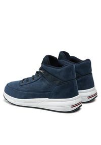 TOMMY HILFIGER - Tommy Hilfiger Sneakersy Hilfiger Warm Nubuck Hybrid B FM0FM05189 Granatowy. Kolor: niebieski. Materiał: skóra #4
