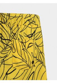 outhorn - Spodenki plażowe męskie - żółte. Kolor: żółty. Materiał: poliester, elastan, materiał