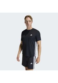 Adidas - Koszulka fitness męska ADIDAS Workout Essentials Base. Kolor: czarny. Materiał: skóra, materiał. Technologia: ClimaCool (Adidas). Sport: fitness #1