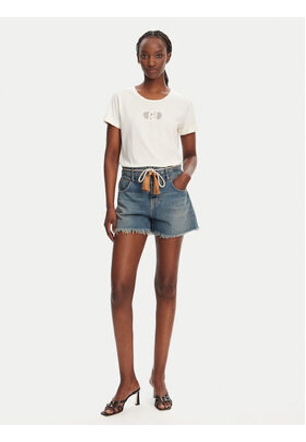 Liu Jo T-Shirt TA5180 JS923 M9248 Żółty Regular Fit. Kolor: żółty. Materiał: bawełna