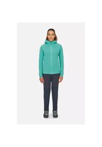 Bluza z kapturem damska Rab Nexus Hoody rozpinana. Typ kołnierza: kaptur. Kolor: wielokolorowy, niebieski, zielony