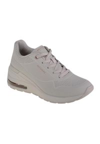 skechers - Buty sportowe Sneakersy damskie, Skechers Million Air-Elevated Air. Kolor: biały, beżowy, wielokolorowy. Model: Skechers Sport. Sport: turystyka piesza