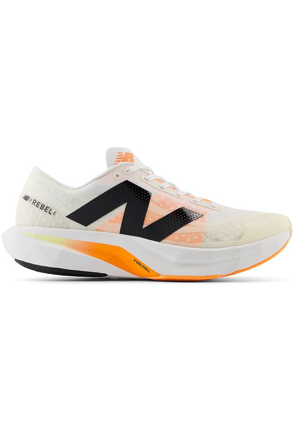 Buty męskie New Balance FuelCell Rebel v4 MFCXCN4 – beżowe. Okazja: na co dzień. Kolor: beżowy. Materiał: guma, materiał, syntetyk. Szerokość cholewki: normalna. Sport: bieganie, fitness