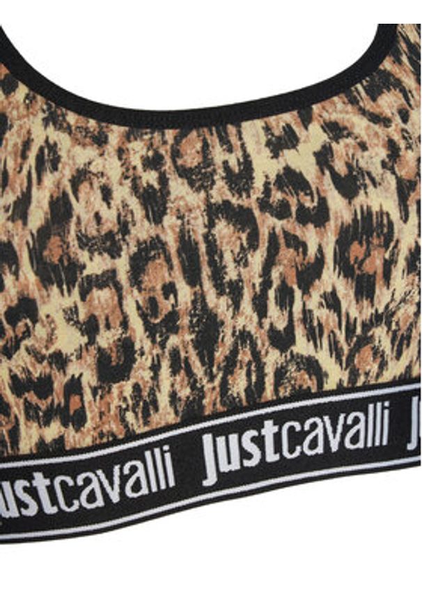 Just Cavalli Biustonosz top 78PAJU02 CJUT3 Brązowy. Kolor: brązowy. Materiał: bawełna