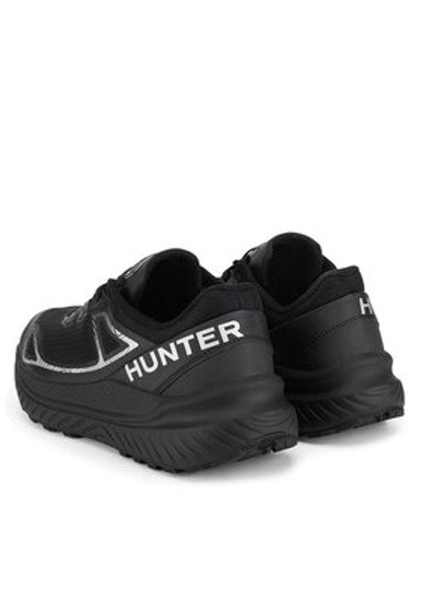 Hunter Sneakersy CANYON TRAIL WP Czarny. Kolor: czarny. Materiał: materiał