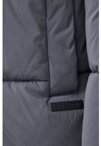 Trussardi Jeans - Trussardi kurtka kolor szary zimowa oversize. Kolor: szary. Sezon: zima #2