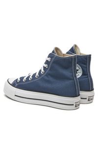 Converse Trampki Chuck Taylor All Star Lift Platform HI A08215C Granatowy. Kolor: niebieski. Materiał: materiał. Obcas: na platformie #5