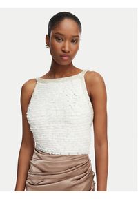 Elisabetta Franchi Sukienka wieczorowa AB-R17-62E2 Brązowy jasny Slim Fit. Kolor: brązowy. Materiał: syntetyk. Styl: wizytowy #4