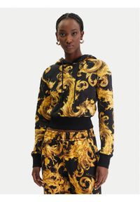 Versace Jeans Couture Bluza 80HAI313 FS196 Czarny Regular Fit. Typ kołnierza: kołnierzyk włoski. Kolor: czarny. Materiał: bawełna #1