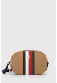 TOMMY HILFIGER - Tommy Hilfiger torebka kolor beżowy. Kolor: beżowy. Rodzaj torebki: na ramię #1