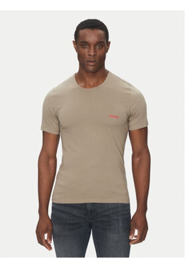 Hugo - HUGO Komplet 3 t-shirtów 50532811 Kolorowy Regular Fit. Materiał: bawełna. Wzór: kolorowy