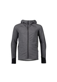 Bluza sportowa dla dzieci POC Merino Zip Hood rowerowa. Kolor: szary. Sport: kolarstwo