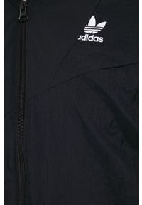 adidas Originals kurtka HE2952 męska kolor czarny przejściowa. Okazja: na co dzień. Kolor: czarny. Materiał: materiał. Długość rękawa: raglanowy rękaw. Styl: casual #3