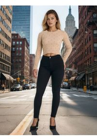 Sinsay - Jeansy skinny - czarny. Kolor: czarny #1